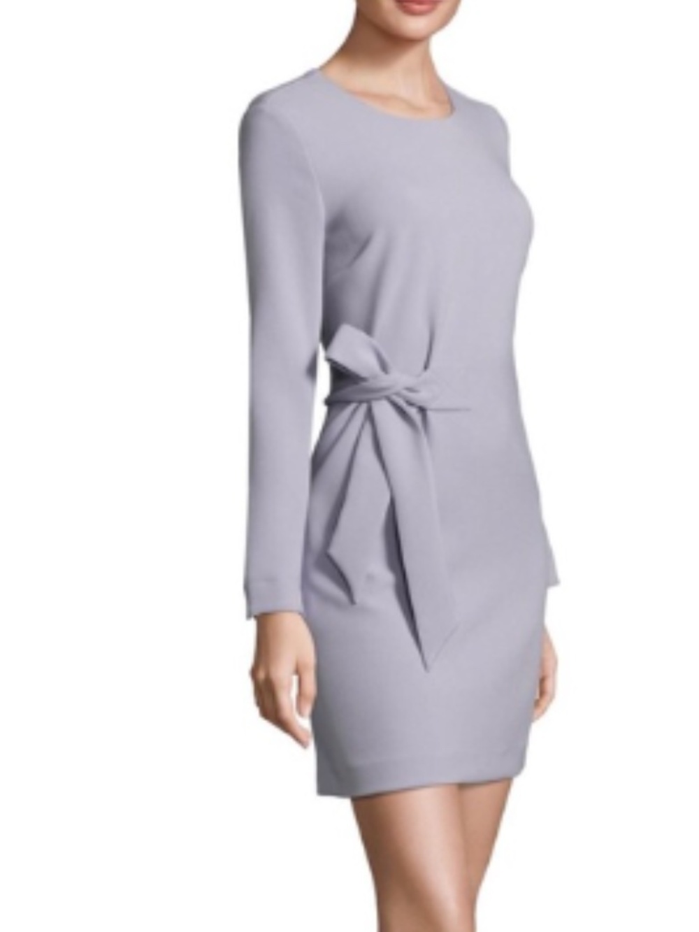 RACHEL Rachel Roy Lavender Pockets Romantic Coquette Side Bow Mini Dress Size 8